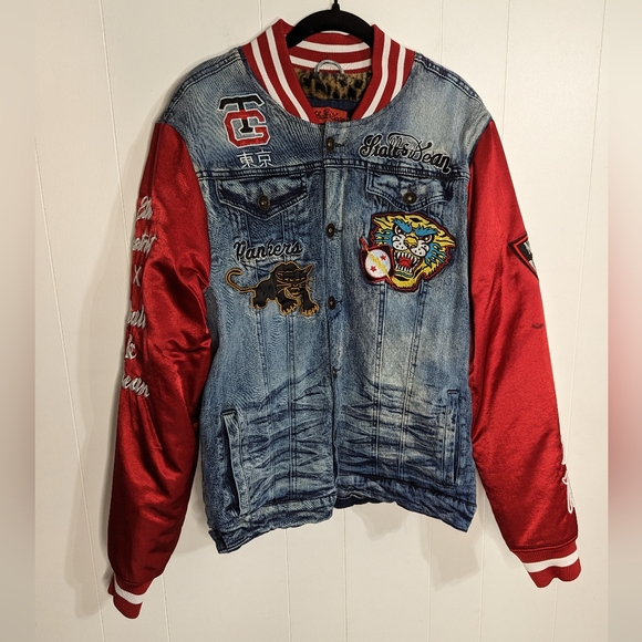 8th Dstrkt x Stall & Dean letterman style jacket- size L - Picture 1 of 13